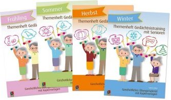 Paket Themenhefte Gedächtnistraining für Senioren, 4 Bde.