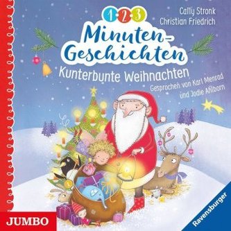 1-2-3 Minutengeschichten - Kunterbunte Weihnachten, 2 Audio-CDs