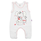 Kojenecké dupačky New Baby Mouse bílé - velikost 86 (12-18m)