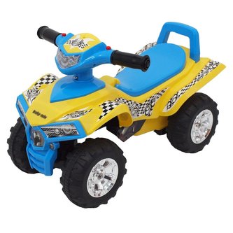 Dětské odrážedlo se zvukem Čtyřkolka Baby Mix yellow/blue