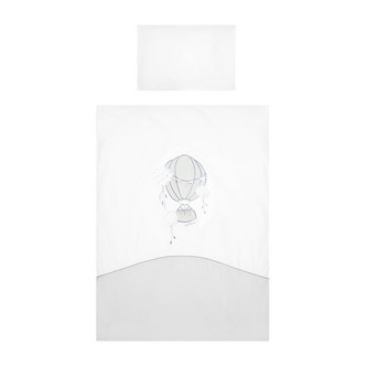 2-dílné ložní povlečení Belisima Ballons 90/120 šedé