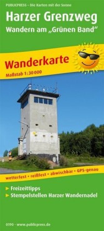 PUBLICPRESS Wanderkarte Harzer Grenzweg - Wandern am Grünen Band