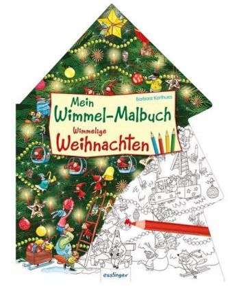 Mein Wimmel-Malbuch - Wimmelige Weihnachten