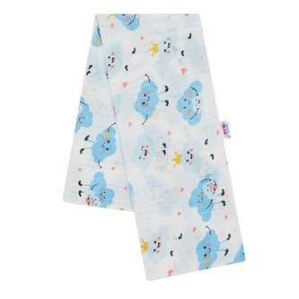 Bavlněná plena s potiskem New Baby bílá mraky