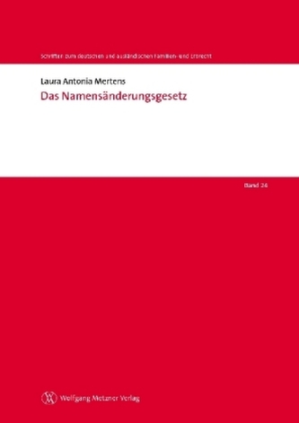 Das Namensänderungsgesetz Das Namensänderungsgesetz