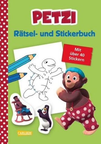 Petzi: Rätsel- und Stickerbuch