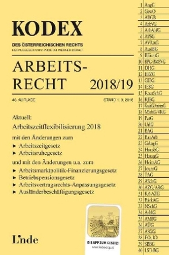 KODEX Arbeitsrecht 2018/19