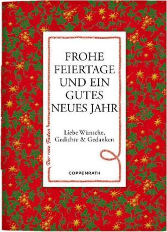 Frohe Feiertage und ein gutes neues Jahr