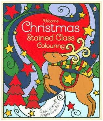 Christmas Stained Glass Colouring