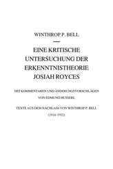 Eine kritische Untersuchung der Erkenntnistheorie Josiah Royces
