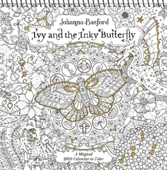 Ivy and the Inky Butterfly 2019 Coloring Wall Calendar