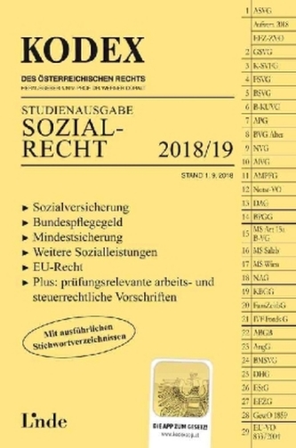 KODEX Sozialrecht 2018/19