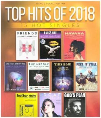 Top Hits Of 2018 -For Piano, Voice & Guitar- (Book)