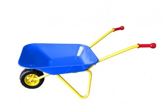 Kolečko plechové Yupee velké modré 78x40x32cm v krabici