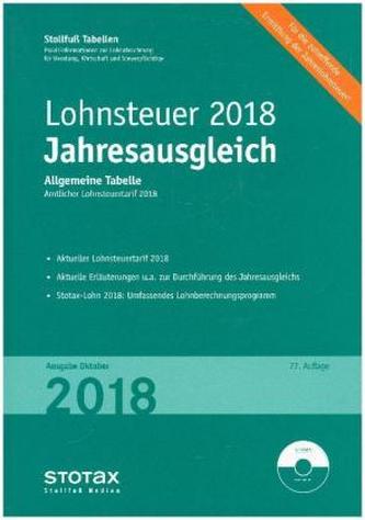 Tabelle, Lohnsteuer Jahresausgleich 2018