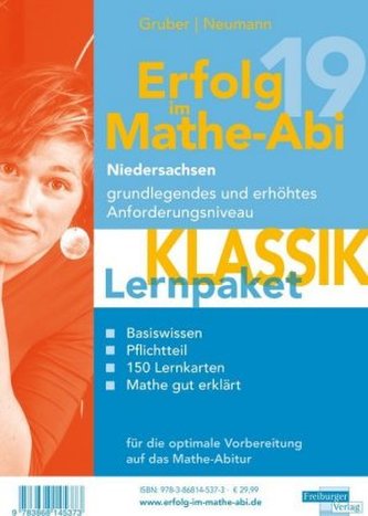 Erfolg im Mathe-Abi 2019 Niedersachsen grundlegendes und erhöhtes Anforderungsniveau Lernpaket Klassik, 3 Teile Erfolg im Mathe-Abi 2019 Niedersachsen grundlegendes und erhöhtes Anforderungsniveau Lernpaket Klassik, 3 Teile