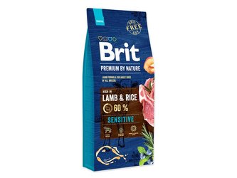 Granule BRIT PREMIUM DOG BY NATURE SENSITIVE LAMB 15 kg