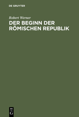 Der Beginn der Römischen Republik