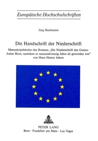 Die Handschrift der Niederschrift