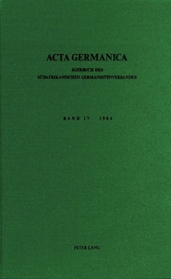 Acta Germanica. Bd. 17, 1984