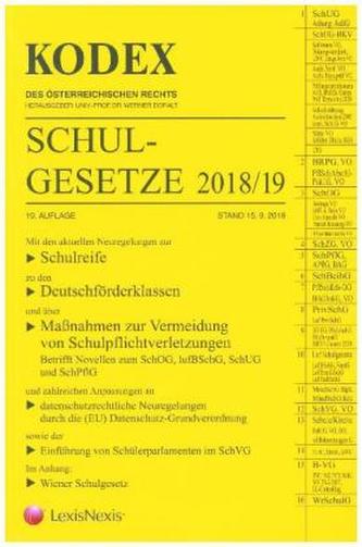 KODEX Schulgesetze 2018/19