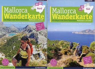 Mallorca Wanderkarte 1:35.000 (Kartenset mit Nord + Süd-Blatt)