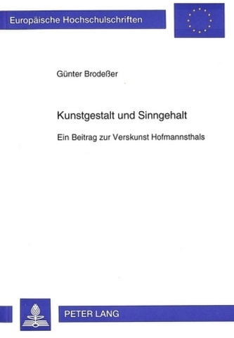 Kunstgestalt und Sinngehalt