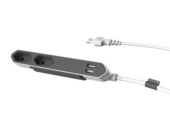 Kabel prodlužovací POWERBAR USB GREY
