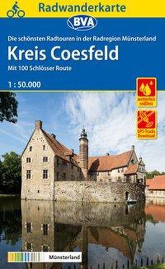 Radwanderkarte BVA Radregion Münsterland Kreis Coesfeld 1:50.000