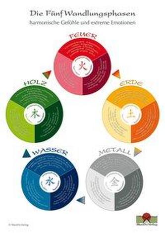 Fünf Wandlungsphasen-Schaubild DIN A 3