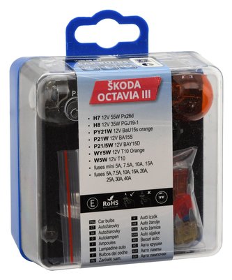Sada autožárovek H7+H8 ŠKODA OCTAVIA III COMPASS