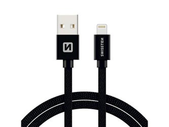 Kabel SWISSTEN USB/Lightning MFi 1,2m černý