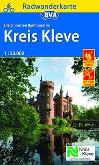 Radwanderkarte BVA Radwandern im Kreis Kleve 1:50.000