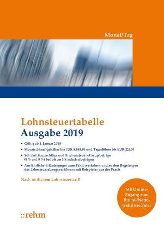 Lohnsteuertabelle 2019 Monat/Tag