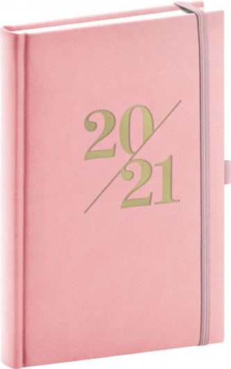 Diář 2021: Vivella Fun - růžový - denní, 15 × 21 cm