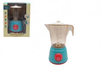 Mixér kuchyňský plast 20cm na baterie se zvukem se světlem v krabici 17x25x12cm