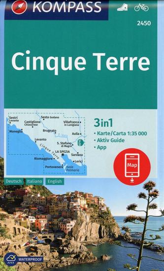 Cinque Terre 1:35 000 / turistická mapa KOMPASS 2450