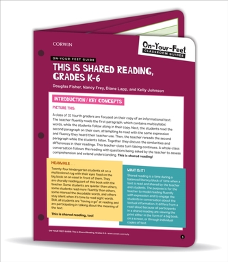 On-Your-Feet Guide: This Is Shared Reading, Grades K-6 On-Your-Feet Guide: This Is Shared Reading, Grades K-6