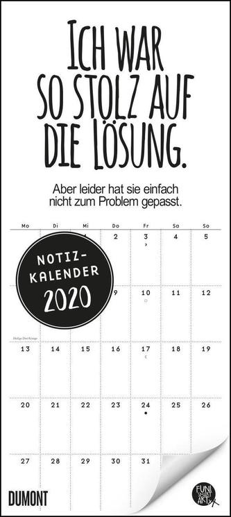 Funi Smart Art Notizkalender 2020