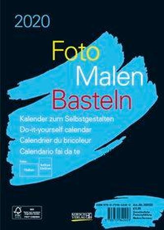 Foto-Malen-Basteln Bastelkalender A5 schwarz 2020