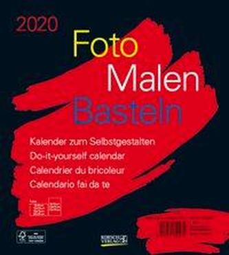 Foto-Malen-Basteln Bastelkalender schwarz 2020