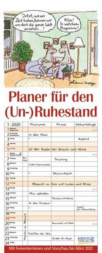 Planer für den (Un-)Ruhestand 2020
