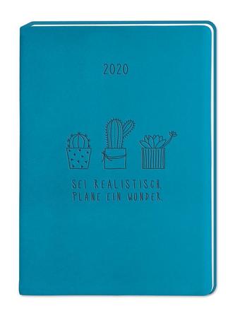 Terminplaner Lederlook A6 Petrol 2020