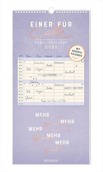 Familienplaner 2020 Einer für alle