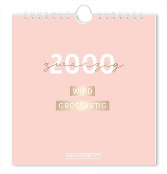 2020 wird großartig Postkartenkalender