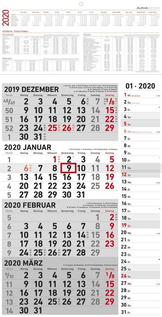 4-Monatskalender 2020 Kombi