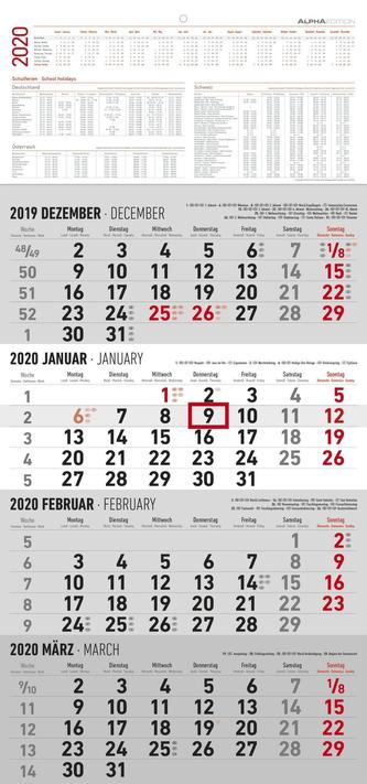 4-Monatskalender 2020