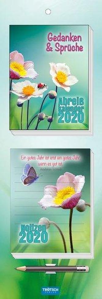 Abreisskalender mit Notizblock 2020