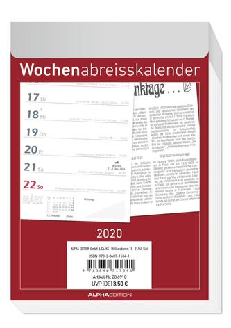 Wochenabreißkalender 2020