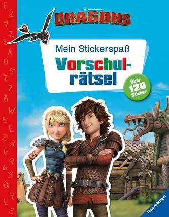 Mein Stickerspaß Dreamworks Dragons: Vorschulrätsel